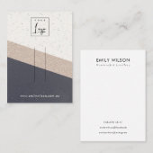 Roos gouden glitter zwart haar clip display Logo Visitekaartje (Voorkant / Achterkant)