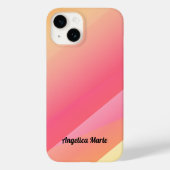 Roos, gouden gradiënt kleuren gepersonaliseerd Case-Mate iPhone case (Achterkant)