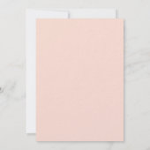 Roos gouden groen perzik luxe Vrijgezellenfeest Kaart (Achterkant)