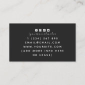 Roos Gouden Haak Breien Handgemaakte Geschenken Mo Visitekaartje (Achterkant)