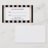 Roos Gouden Haar Salon Afspraak Herinnering Afsprakenkaartje (Voorkant / Achterkant)