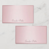 Roos Gouden Hand Script Elegant Modern Sjabloon (Voorkant / Achterkant)