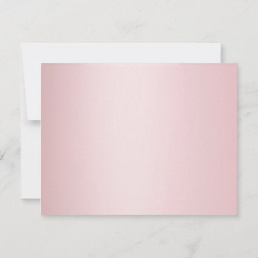 Roos Gouden Hand Script Monogrammed Sjabloon (Achterkant)