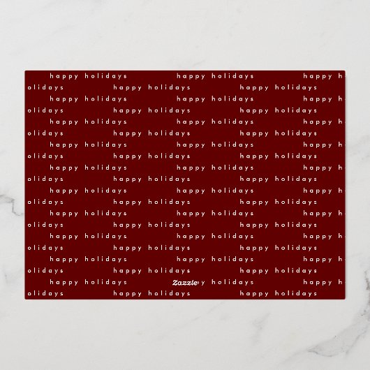 roos gouden handschrift folie feestdagenkaart (Achterkant)