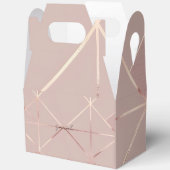 Roos gouden handvat geschenkdoos bedankdoosjes (Open)