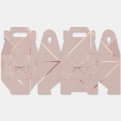 Roos gouden handvat geschenkdoos bedankdoosjes (Ongevouwen)