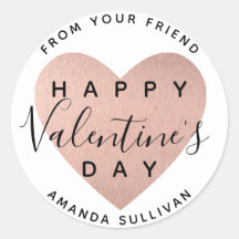 Roos Gouden hart Callygrafie Happy Valentijnsdag