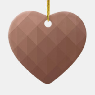 Roos gouden hart romantisch chic geometrisch keramisch ornament