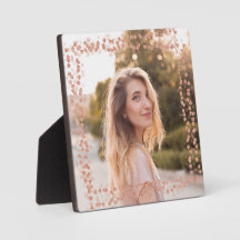 Roos gouden harten rand foto