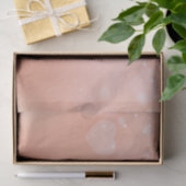 Roos gouden harten tissuepapier (Geschenk)