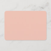 Roos gouden hemelse bruiloft informatiekaartje (Achterkant)