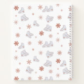 Roos gouden ijs Schaatsen Blush roze schaatsen Mon Notitieboek (Achterkant)