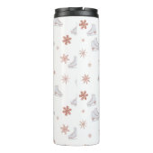 Roos gouden ijs Schaatsen Blush roze schaatsen Mon Thermosbeker (Achterkant)