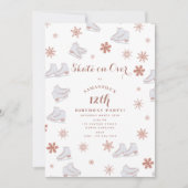 Roos gouden ijs Schaatsen Blush roze schaatsen Ver Kaart (Voorkant)