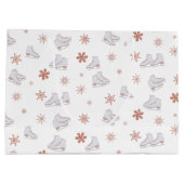 Roos gouden ijspatroon Blush roze schaatspatroon S Groot Cadeauzakje (Achterkant)