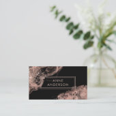 Roos Gouden Inkt Modern Elegant Professional Visitekaartje (Staand voorkant)