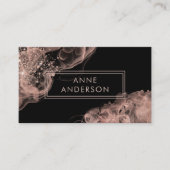 Roos Gouden Inkt Modern Elegant Professional Visitekaartje (Voorkant)