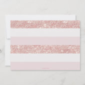 Roos gouden jurk quinceañera 15e verjaardag foto kaart (Achterkant)