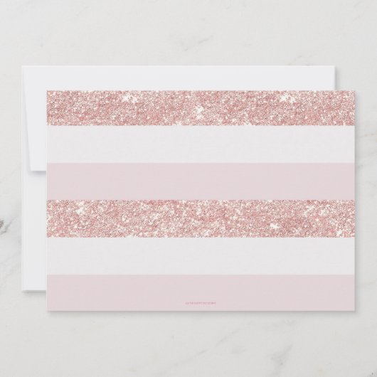 Roos gouden jurk quinceañera 15e verjaardag foto kaart (Achterkant)