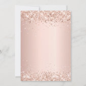 Roos gouden jurk tweeling meisjes Quinceanera Kaart (Achterkant)