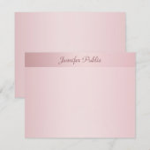 Roos gouden kalligrafie hand script naam Sjabloon (Voorkant / Achterkant)