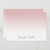 Roos Gouden Kalligrafie Script Naam Sjabloon Elega (Voorkant / Achterkant)