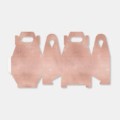 Roos gouden kant bedankdoosjes (Uitgevouwen)