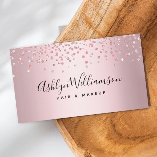 Roos gouden kapsalon make-up artiest modern trendy visitekaartje