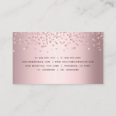 Roos gouden kapsalon make-up artiest modern trendy visitekaartje (Achterkant)