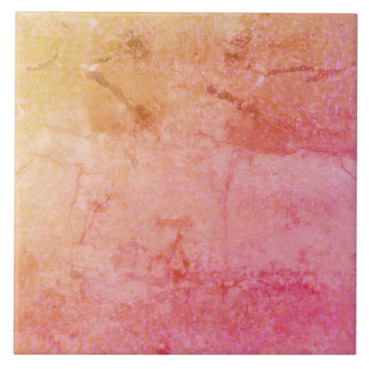 roos gouden keramische tegel tegeltje (Voorkant)