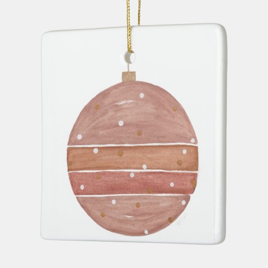 Roos Gouden Kerst Ornament (Links)