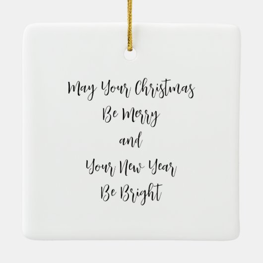 Roos Gouden Kerst Ornament (Achterkant)