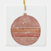 Roos Gouden Kerst Ornament (Voorkant)