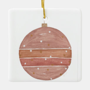 Roos Gouden Kerst Ornament