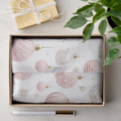 Roos Gouden Kerst Ornamenten Sneeuwvlokken Kerst Tissuepapier (Geschenk)