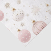 Roos Gouden Kerst Ornamenten Sneeuwvlokken Kerst Tissuepapier (Detail)