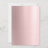 Roos Gouden Kerstboom Winter Bedrijfsvakantie Kaart (Achterkant)