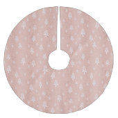 Roos gouden kerstboompatroon modern kerstboom rok (Voorkant)