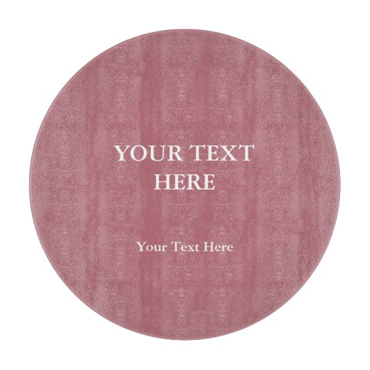 Roos Gouden Kleur Elegant Modern Minimalistisch Snijplank (Voorkant)