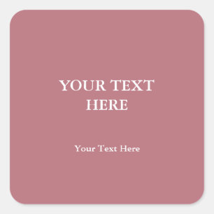 Roos Gouden Kleur Elegant Modern Minimalistisch Vierkante Sticker