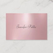 Roos Gouden Kleur Modern Handgeschreven Leuke Sjab Visitekaartje (Voorkant)