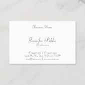 Roos Gouden Kleur Modern Handgeschreven Leuke Sjab Visitekaartje (Achterkant)