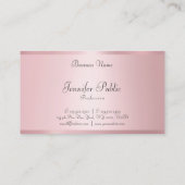 Roos Gouden Kleur Modern Handgeschreven Schattige  Visitekaartje (Achterkant)