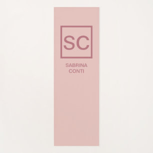 Roos gouden kleur professionele eenvoudige monogra yogamat