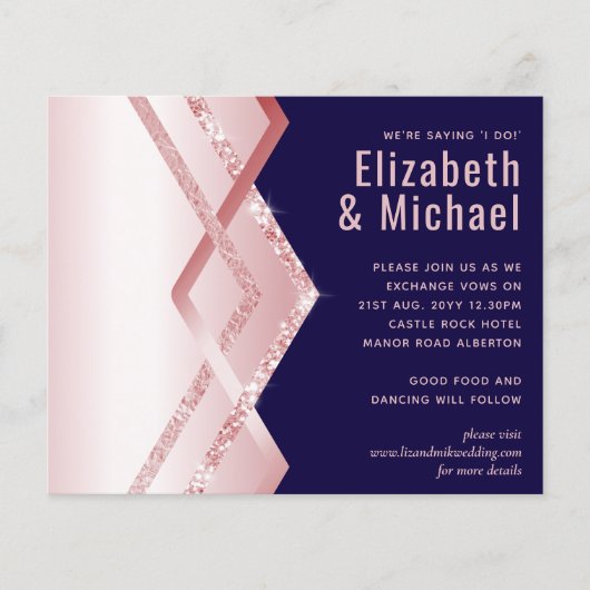 Roos gouden kunst Deco Folie ziet marinevrijding e (Voorkant)