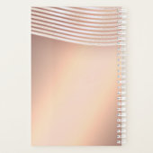 Roos gouden, lichtgevende wink oog make-up lange z planner (Achterkant)