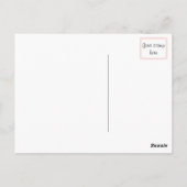 Roos gouden liefde briefkaarten, glitter briefkaart (Achterkant)