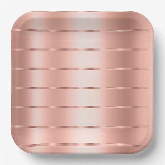 Roos gouden lint Vrijgezellenfeest Papieren Bordje (Voorkant)