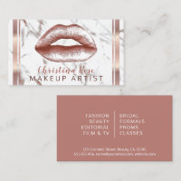 Roos gouden lippen marmeren make-up artiest cosmet