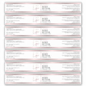 Roos gouden Logo 4 oz cosmetische pot waterdicht l Sticker (Voorkant)